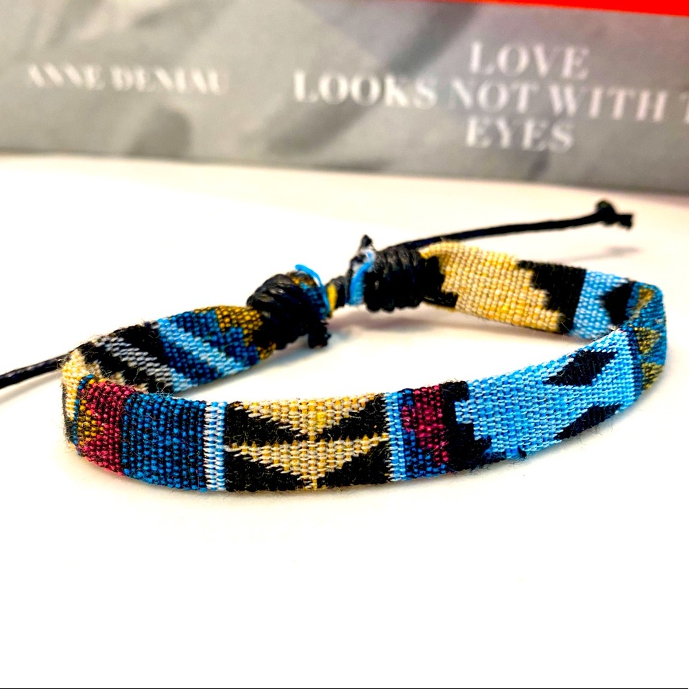 Handmade bracelets, Gift for her or him, Nepal teal themed bracelets